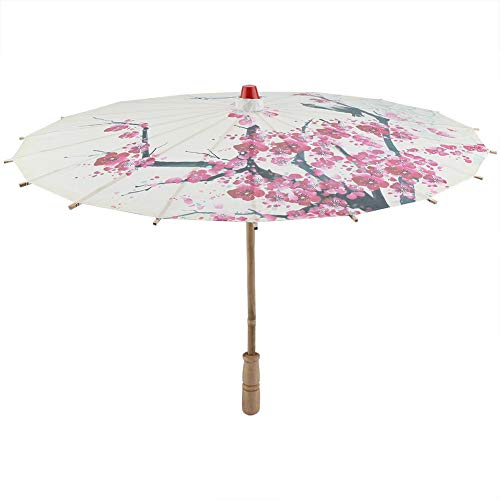 Öl-Papier-Regenschirm - handgefertigter Regenschirm aus geöltem Papier Chinese Art Classical Dance Umbrella Plum Blossom von Nikou