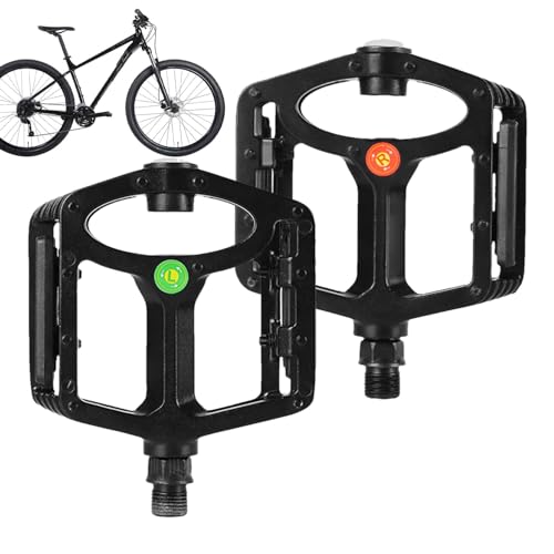Flache Pedale, Fahrradpedale,Rennrad-Flachpedal mit LED-Licht - Fahrradpedale mit abgedichteten Lagern, professionelles Fahrradzubehör für elektrische Rennräder Flache Pedale, Fahrradpedale,Rennrad-Flachpedal mit LED-Licht - Fahrradpedale mit abgedichteten Lagern, professionelles Fahrradzubehör für elektrische Rennräder von Niktule