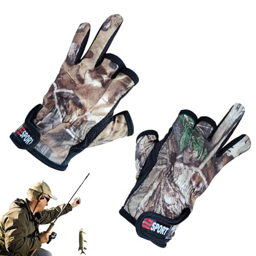 Niktule Angelhandschuhe | rutschfeste Wanderhandschuhe,3-Finger-Handschuhe, atmungsaktive Handschuhe zum im Freien, Radfahren, Fotografieren und Jagen Niktule Angelhandschuhe | rutschfeste Wanderhandschuhe,3-Finger-Handschuhe, atmungsaktive Handschuhe zum im Freien, Radfahren, Fotografieren und Jagen von Niktule