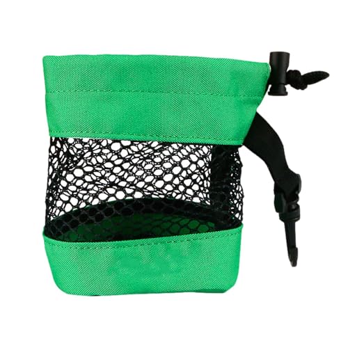 Niktule Aufbewahrungstasche für Golfbälle - Mesh Golf Bag Organizer Golfballhalter | Tragbare Tasche mit Kordelzug und Clip, große Aufbewahrungstasche für Golftraining und Üben von Niktule