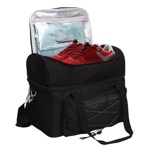 Niktule Bowlingtasche für 2 Bälle, Bowlingtasche für 2 Bälle - -Tragetasche mit gepolsterter Trennwand | -Tragetasche mit gepolsterter Trennwand und Ballhalter Niktule Bowlingtasche für 2 Bälle, Bowlingtasche für 2 Bälle - -Tragetasche mit gepolsterter Trennwand | -Tragetasche mit gepolsterter Trennwand und Ballhalter von Niktule