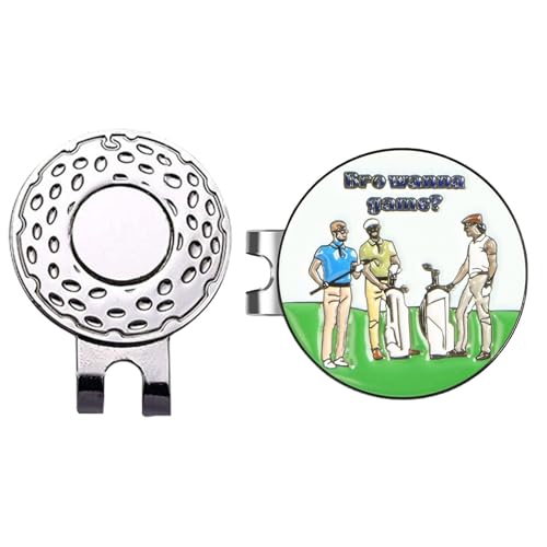 Niktule Golfball-Marker-Clip,Magnetischer Golfball-Markerhalter | Golfszene Golf-Clip, Golfball-Zielmarker, professionelles Golf-Trainingshilfen-Zubehör von Niktule