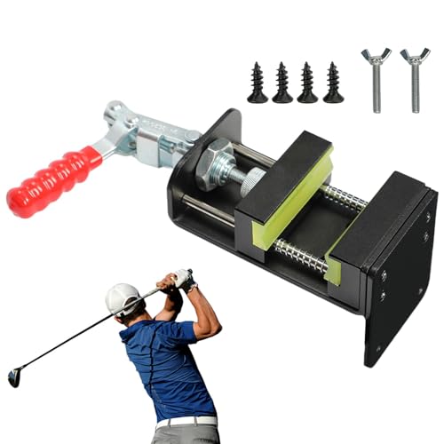 Niktule Golfschlägerschaftklemme,Golfschlägerklemme,Golfschläger-Greifstation - Quick Shaft Clamp Grip Remover Golf-Werkstattzubehör für Golfer aller Spielstärken von Niktule