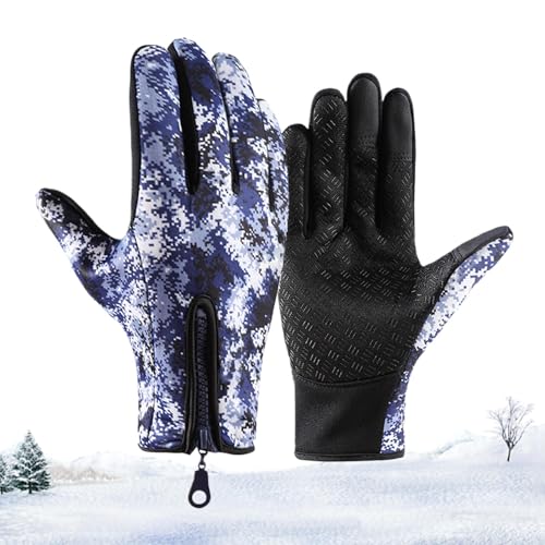 Niktule Thermo-Winter-Fäustlinge, warme Rad-Fäustlinge | 1 Paar Warm Touch Control Fahrradhandschuhe - Kleidung für kaltes Wetter, wasserdichte Handschuhe, rutschfeste Sportbekleidung zum Fahren und von Niktule