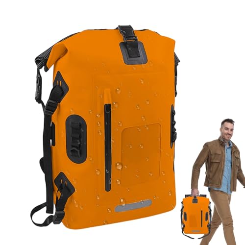 Niktule Wasserdichter Trockensack, wasserdichte Tasche zum Kajakfahren - 30L Leichter Outdoor-Trockensack,Atmungsaktive PVC-Schultergurttasche, Trocken- und Nasstrennung, leicht zugängliche von Niktule