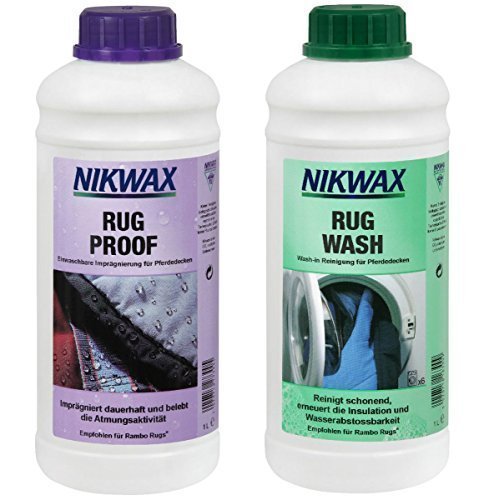 Nikwax Rug Wash Waschmittel und Rug Proof Imprägnierung für Pferdedecken Nikwax Rug Wash Waschmittel und Rug Proof Imprägnierung für Pferdedecken von Nikwax