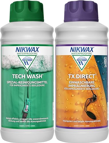 Nikwax Doppelpack Tech Wash + TX.Direct Wash-In 2x1L, ohne farbe Nikwax Doppelpack Tech Wash + TX.Direct Wash-In 2x1L, ohne farbe von Nikwax