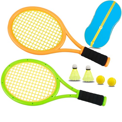 Nileatry Kinder-Tennisschläger, EIN FüR Kinder Geeigneter TennisschläGer, Mit Dem Nicht Nur Tennis, Sondern Auch SchwammbäLle Und Badminton Gespielt Werden KöNnen, was Viel Spaß Macht Nileatry Kinder-Tennisschläger, EIN FüR Kinder Geeigneter TennisschläGer, Mit Dem Nicht Nur Tennis, Sondern Auch SchwammbäLle Und Badminton Gespielt Werden KöNnen, was Viel Spaß Macht von Nileatry