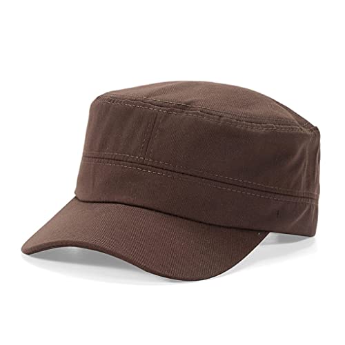 Nilioyul Baseball Caps Klettern Sonnenschutz Einstellbar Unisex Geschenk Langfristiger Service Flacher Hut für Männer Frauen, Kaffee von Nilioyul