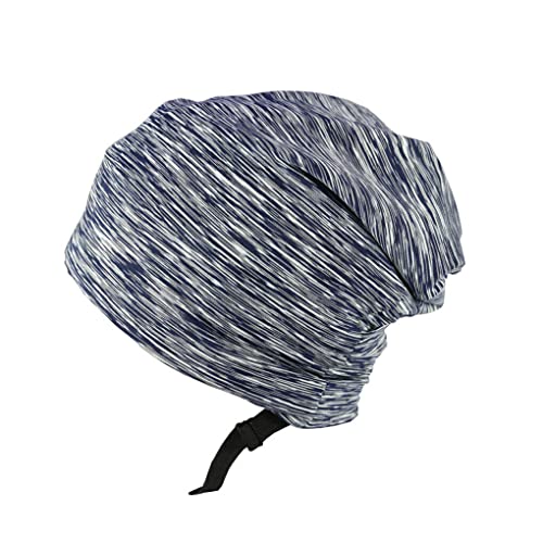 Nilioyul Elastische Mütze Travel Bonnet Caps Herbst Saison Lässige Kopfbedeckung Modische Kopfbedeckung Vintage Outdoor Turban Hüte, Dunkelgrau von Nilioyul