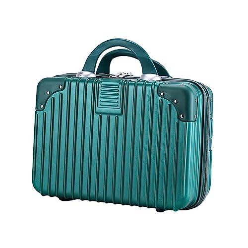 Nilioyul Kosmetik Organizer in Reisegröße für eine effiziente und organisierte Reise, tragbare Gepäck Kosmetik Etuis, Aufbewahrungsbox, schwarzgrün, 14 Zoll von Nilioyul