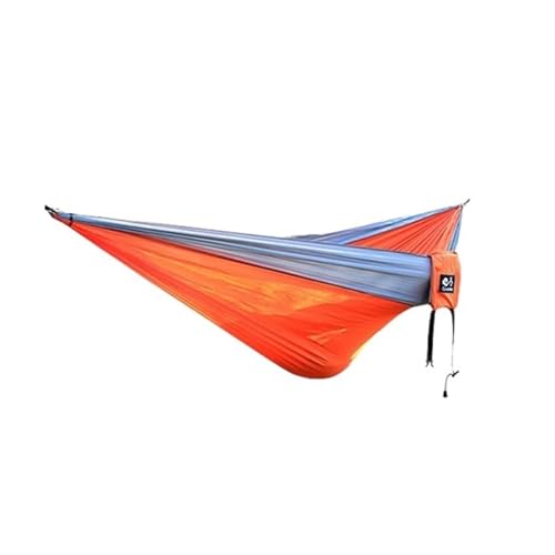 300X200CM Doppel Person Outdoor Garten Camping Hängematte Leichte Fallschirm Nylon Reise Wandern Schaukel Hängen Schlafen Bett(06) von Nilnyvda