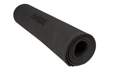 Nilox Fitnessmatte, TPE, rutschfeste und weiche Yogamatte, für Gelenke, Pilates-Matte und sanfte Gymnastik, Dicke 5 mm, 182 x 68 cm von Nilox