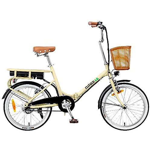 Nilox E-Bike J1 Plus, Klappbares Elektrofahrrad mit Tretunterstützung, 40 km Reichweite, bis zu 25 km/h, High-Speed-Antrieb 250 W, 36 V 7,5 Ah Lithium-Akku, 20" Räder, Ergonomischer Sattel Nilox E-Bike J1 Plus, Klappbares Elektrofahrrad mit Tretunterstützung, 40 km Reichweite, bis zu 25 km/h, High-Speed-Antrieb 250 W, 36 V 7,5 Ah Lithium-Akku, 20" Räder, Ergonomischer Sattel von Nilox