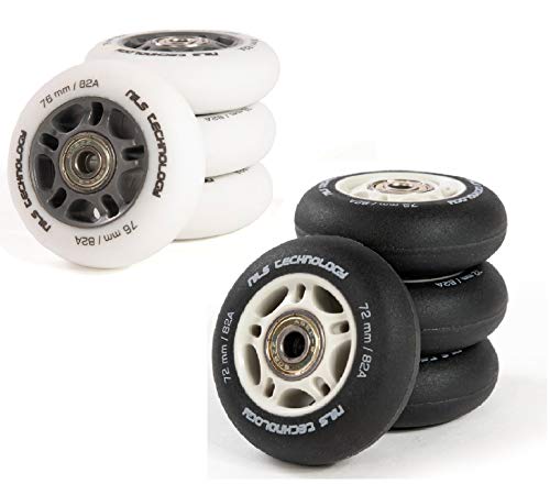Nils Extreme PESPORT Roller Blade Räder mit Lager ABEC9-4er- Pack Indoor-/Outdoor-Rollschuh-Räder – 82A – 76x24 Matt-Weiß Nils Extreme PESPORT Roller Blade Räder mit Lager ABEC9-4er- Pack Indoor-/Outdoor-Rollschuh-Räder – 82A – 76x24 Matt-Weiß von Nils Extreme