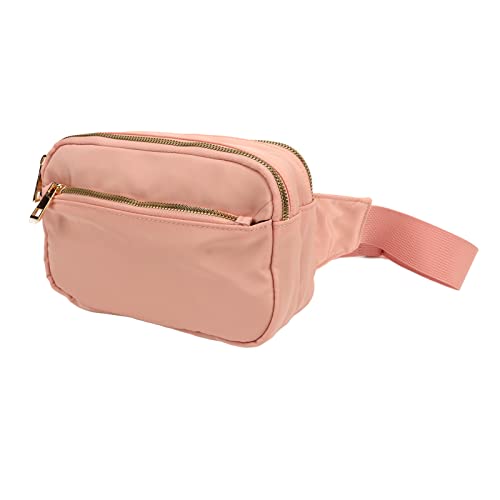 Nimomo Hüfttasche Hüfttasche Große Kapazität Ochsenstoff Hip Bum Brusttasche für Laufen Wandern Reisen Workout, Rosa von Nimomo