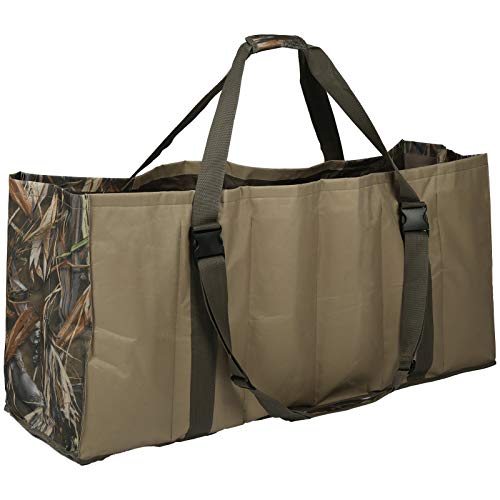 Nimomo Jagdtasche 600D Ochsenstoff Lockvogel Tasche mit 12 Steckplätzen für Outdoor Jagd Ente Lockvögel Camouflage Jagdtasche von Nimomo