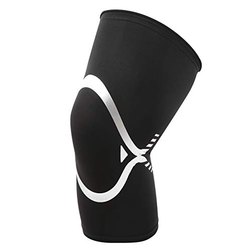 Nimomo Knie-Kompressionsmanschette Outdoor Kniebandage, Kniekompressionsmanschette und Wrap zum Laufen und Wandern, verstellbare Passform, atmungsaktives Material, Schwarz von Nimomo