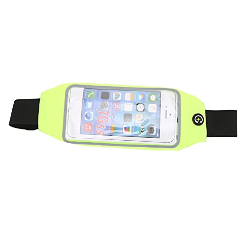 Nimomo Lauf-Telefontaschen, wasserdicht, Touchscreen, wasserdicht, Touchscreen, Handy-Hüfttasche, fluoreszierendes Grün, Sport-Handy-Gürtel zum Laufen, Diebstahlschutz, verstellbarer Gurt, für den von Nimomo