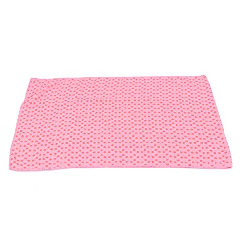 Nimomo Schweißabsorbierende Matte, Handtuch, Yogamatte, Handtuch, 185 cm x 63 cm, rutschfest, schweißabsorbierend, Trainingsmatte, Handtuch für Yoga, Pilates, Rosa von Nimomo