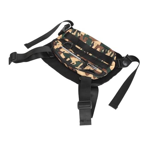 Nimomo Sport-Brusttasche, Sportweste, Brusttasche, leicht, atmungsaktiv, Camouflage, Laufweste mit verstellbarem Riemen, ideal für Outdoor-Aktivitäten von Nimomo