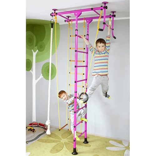 Niro Sportgeräte GmbH Sprossenwand für Kinderzimmer M1 Rosa 220 – 270 cm aufbau ohne bohrungen Kletterwand Turnwand Klettergerüst Kinder Indoor Klimmzugstange Niro Sportgeräte GmbH Sprossenwand für Kinderzimmer M1 Rosa 220 – 270 cm aufbau ohne bohrungen Kletterwand Turnwand Klettergerüst Kinder Indoor Klimmzugstange von Niro Sportgeräte GmbH