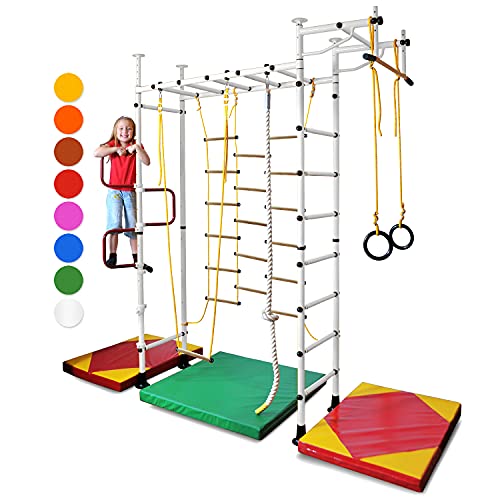NiroSport Sprossenwand Kinderzimmer M3 Weiss aufbau ohne Bohren Kletterwand Turnwand Klettergerüst Kinder Indoor Klimmzugstange NiroSport Sprossenwand Kinderzimmer M3 Weiss aufbau ohne Bohren Kletterwand Turnwand Klettergerüst Kinder Indoor Klimmzugstange von Niro Sportgeräte