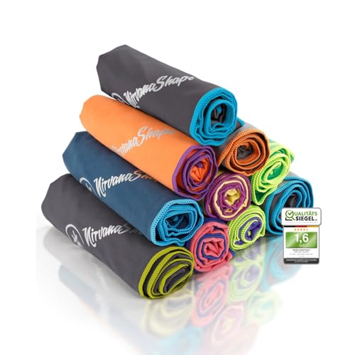 NirvanaShape Mikrofaser Handtuch - Reisehandtuch, Badetuch für Urlauber - kompakte, schnelltrocknende Microfaser Handtücher als Strandtuch, Sporthandtuch - für Reisen, Camping, Sport - 200 x 100 cm NirvanaShape Mikrofaser Handtuch - Reisehandtuch, Badetuch für Urlauber - kompakte, schnelltrocknende Microfaser Handtücher als Strandtuch, Sporthandtuch - für Reisen, Camping, Sport - 200 x 100 cm von NirvanaShape