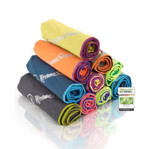 NirvanaShape Mikrofaser Handtuch - Reisehandtuch, Badetuch für Urlauber - kompakte, schnelltrocknende Microfaser Handtücher als Strandtuch, Sporthandtuch - für Reisen, Camping, Sport - 200 x 100 cm NirvanaShape Mikrofaser Handtuch - Reisehandtuch, Badetuch für Urlauber - kompakte, schnelltrocknende Microfaser Handtücher als Strandtuch, Sporthandtuch - für Reisen, Camping, Sport - 200 x 100 cm von NirvanaShape