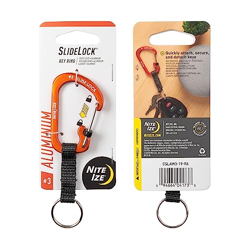Nite Ize CSLAW3-19-R6 SlideLock Key Ring Aluminum, orange Nite Ize CSLAW3-19-R6 SlideLock Key Ring Aluminum, orange von Nite Ize