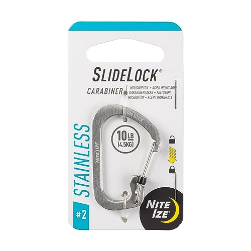 Nite Ize Karabiner Carabiner Slide Lock, Silber, Gr. 2 Nite Ize Karabiner Carabiner Slide Lock, Silber, Gr. 2 von Nite Ize