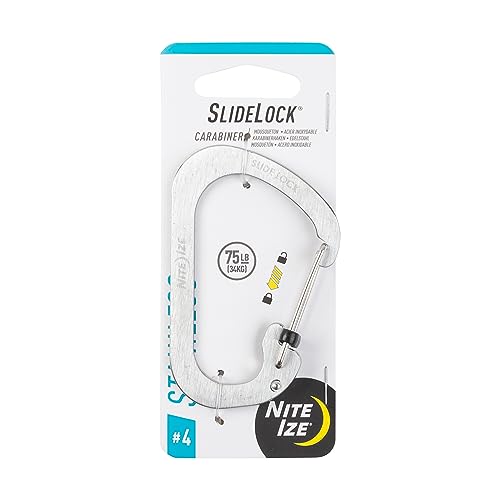 Nite Ize Karabiner Carabiner SlideLock, Silber, Gr. 4 Nite Ize Karabiner Carabiner SlideLock, Silber, Gr. 4 von Nite Ize