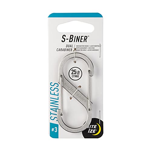 Nite Ize NI-SB2-03-11 Karabiner S-Biner Stahl GR 2, silber Nite Ize NI-SB2-03-11 Karabiner S-Biner Stahl GR 2, silber von Nite Ize