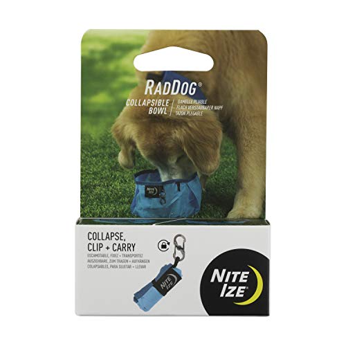 Nite Ize RadDog Collapsible Dog Bowl, Lightweight Food and Water Bowl, Blue Nite Ize RadDog Collapsible Dog Bowl, Lightweight Food and Water Bowl, Blue von Nite Ize