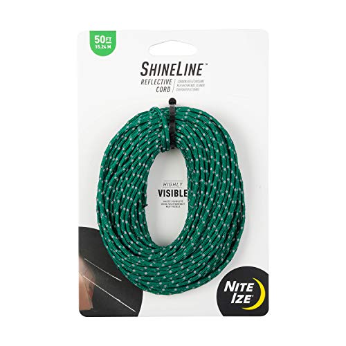 Nite Ize Unisex Erwachsene Reflektierendes Seil, grün, 50 ft von Nite Ize