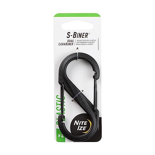 Nite Ize S-Biner, SBP4-03-01BG Schwarz #4-25lb Nite Ize S-Biner, SBP4-03-01BG Schwarz #4-25lb von Nite Ize
