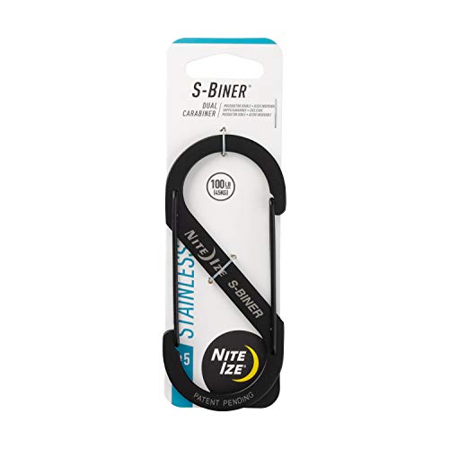Nite Ize S-Biner-Stahl Größe 5, schwarz Doppelhaken, Gr.5 Nite Ize S-Biner-Stahl Größe 5, schwarz Doppelhaken, Gr.5 von Nite Ize