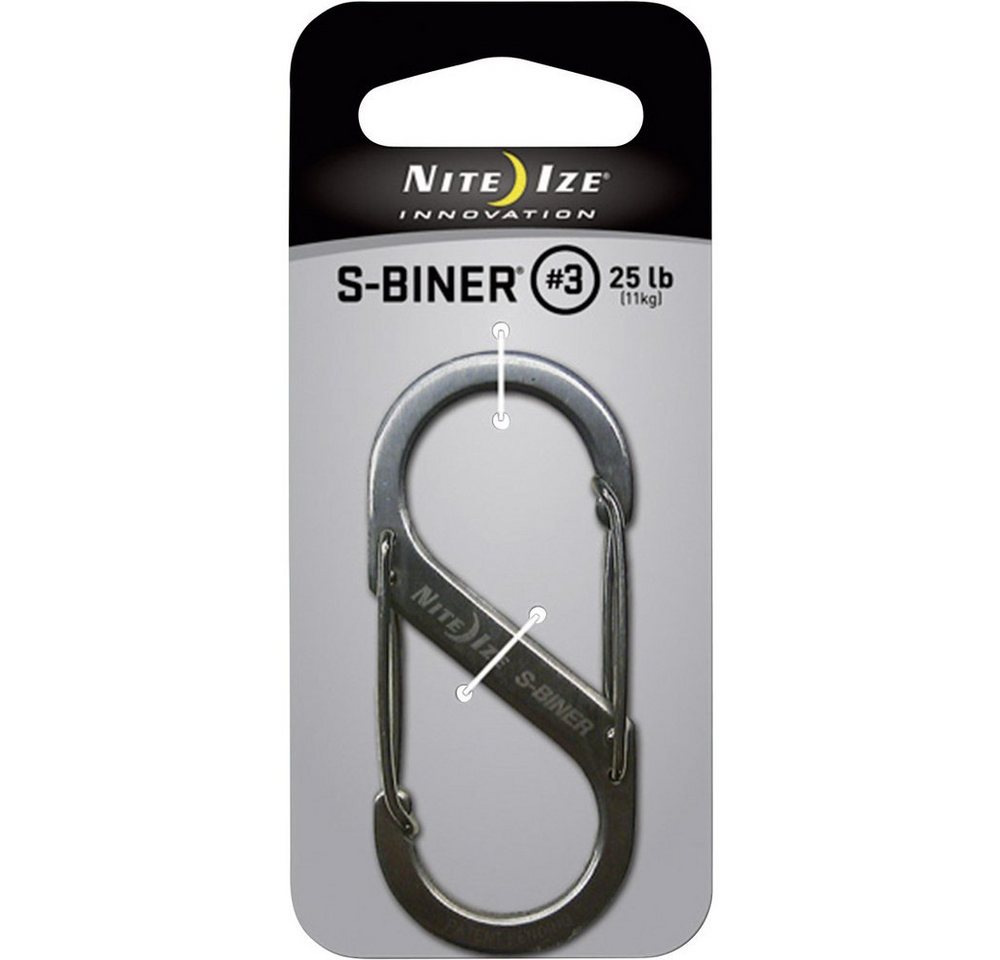 Nite Ize Tunnelzelt NITE Ize NI-SB3-03-11 Karabiner S-Biner Gr. 3 67 mm x 29 mm 1 St. Nite Ize Tunnelzelt NITE Ize NI-SB3-03-11 Karabiner S-Biner Gr. 3 67 mm x 29 mm 1 St. von Nite Ize