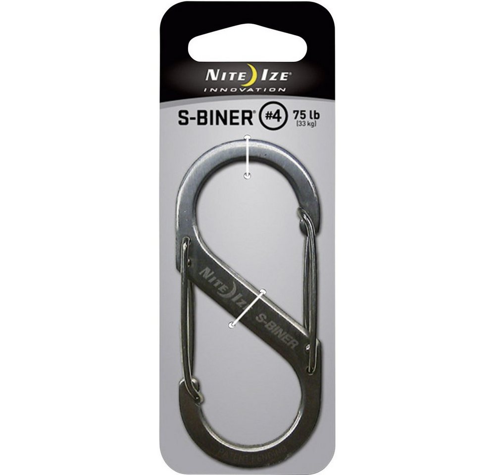 Nite Ize Tunnelzelt NITE Ize NI-SB4-03-11 Karabiner S-Biner Gr. 4 89 mm x 38 mm 1 St. Nite Ize Tunnelzelt NITE Ize NI-SB4-03-11 Karabiner S-Biner Gr. 4 89 mm x 38 mm 1 St. von Nite Ize