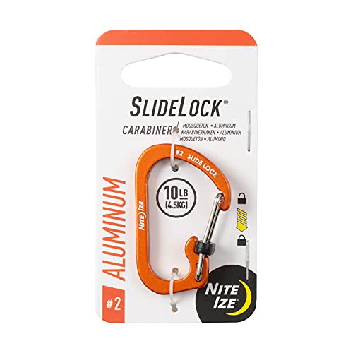 Nite Ize Unisex-Karabiner, Aluminium, Orange, Größe 2 Nite Ize Unisex-Karabiner, Aluminium, Orange, Größe 2 von Nite Ize