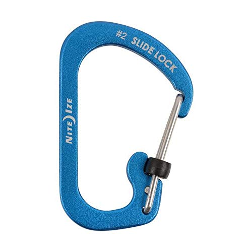 NIte Ize CSLA3-03-R6 SlideLock Carabiner, Blau, Gr. 3 von Nite Ize