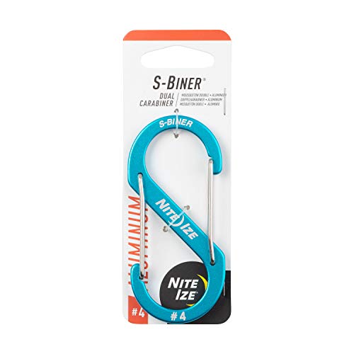 Nite-ize SBA4-03-R6 S-Biner Dual Aluminum Karabiner, blau, Size 4 Nite-ize SBA4-03-R6 S-Biner Dual Aluminum Karabiner, blau, Size 4 von Nite Ize