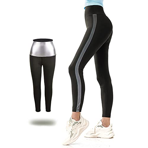 Gewichtsverlusthose, Saunahose aus Neopren für Damen, Thermo-Abstellung, Anti-Cellulite-Leggings, schlank, Hot Thermo, Sauna Shaper für Fitness. Sauna-Effekt für das Fitnessstudio (S) von Nitoer