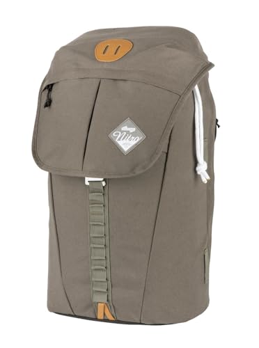 Nitro Cypress sportiver Daypack Rucksack für Uni & Freizeit, Streetpack mit gepolstertem 15“ Wide Laptopfach & Seesacktunnelverschluss, Überschlagdeckel, Waxed Lizard, 28 L von Nitro