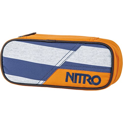 Nitro Pencil Case, Federmäppchen, Schlampermäppchen, Faulenzer Box, Federmappe, Stifte Etui, Heather Stripe von Nitro