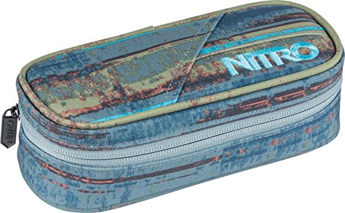 Nitro Pencil Case, Federmäppchen, Schlampermäppchen, Faulenzer Box, Federmappe, Stifte Etui, Freq.Blue von Nitro