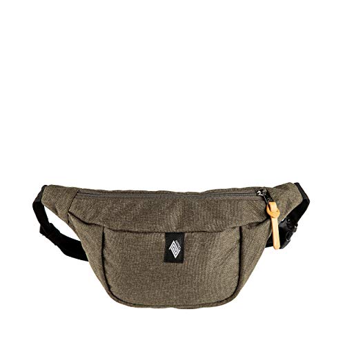 Hip Bag, Stylische Brusttasche, Gürteltasche mit 2 Fächern, Travel Pack, Heritage Umhängtasche, Festival Hüfttasche, Bauchtasche, 25 x 14 x 8cm, Burnt Olive von Nitro