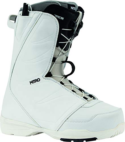 Nitro Snowboards Damen FLORA TLS '20 All Mountain Freestyle Schnellschnürsystem günstig Boot Snowboardboot, 28.5, WHITE von Nitro