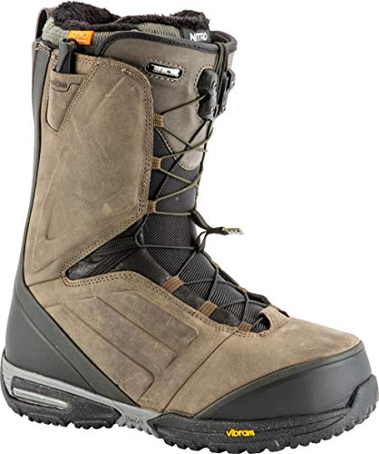 Nitro Snowboards Herren EL Mejor TLS '19 Premium Leder Snowboardschuh Snowboardboot mit Schnellschnürsystem Highend Freeride Carving Softboot Boots, Destressed Brown, 27.5 Nitro Snowboards Herren EL Mejor TLS '19 Premium Leder Snowboardschuh Snowboardboot mit Schnellschnürsystem Highend Freeride Carving Softboot Boots, Destressed Brown, 27.5 von Nitro Snowboards