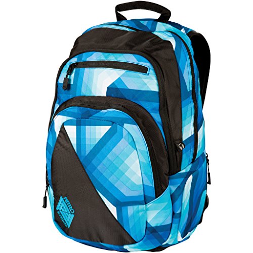 Nitro Stash Rucksack Schulrucksack Schoolbag Daypack Damenrucksack Schultasche schöne Rucksäcke Alltag Fahrradtasche, Geo Ocean, 29L von Nitro